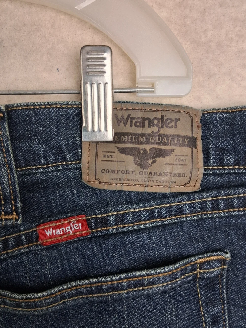 Wrangler Relaxed Boot Mens 42x30 Blue Western Cowboy Comfort Jeans 112316407